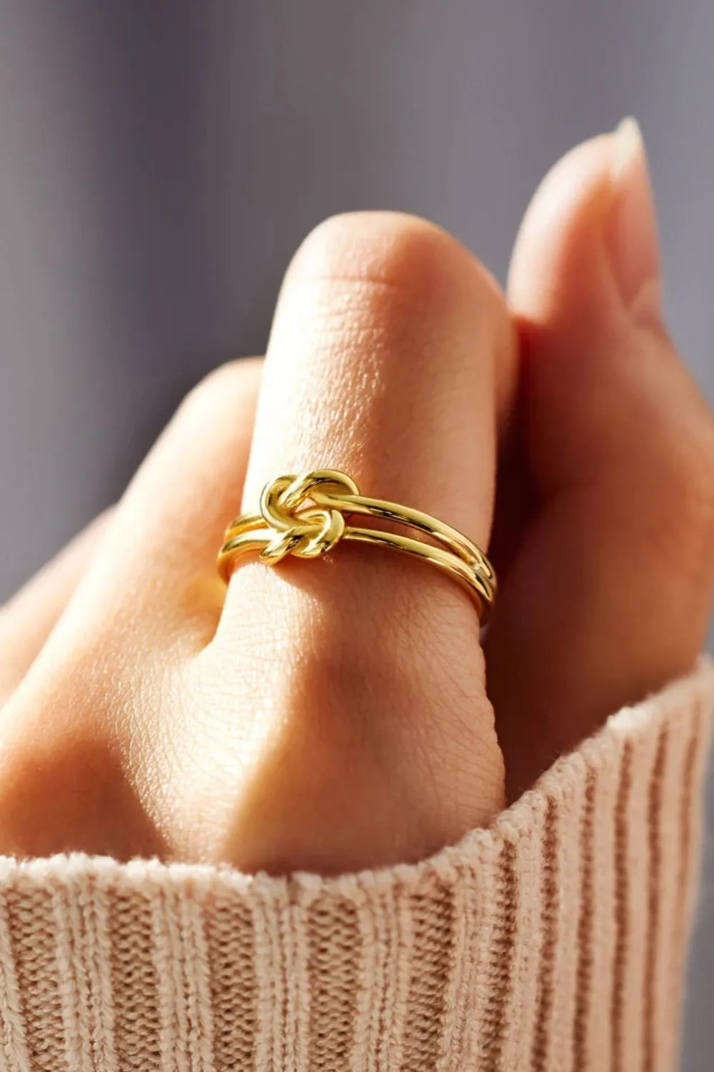 925 Sterling Silver Knotted Ring, image 3