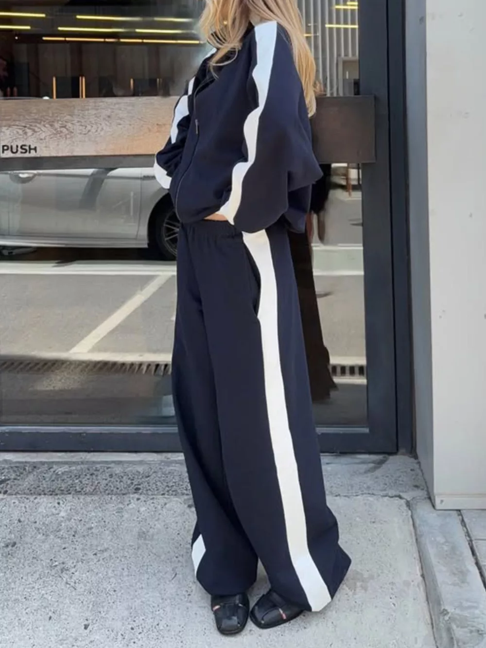 Zip Up Long Sleeve Outerwear and Pants Set, image 27