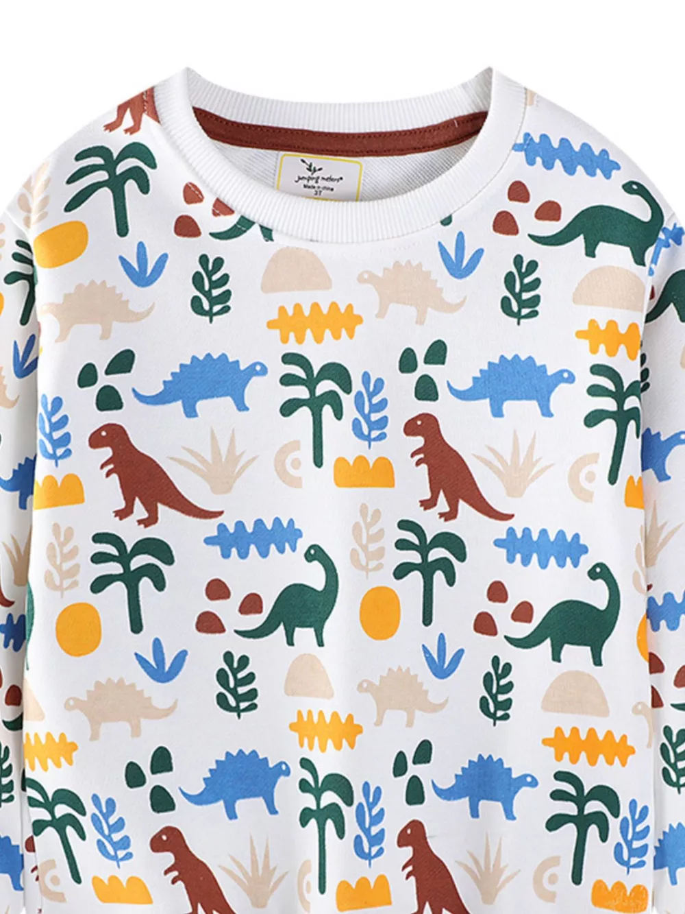 Children's Dinosaur Print Crew Neck Sweatshirt, image 3