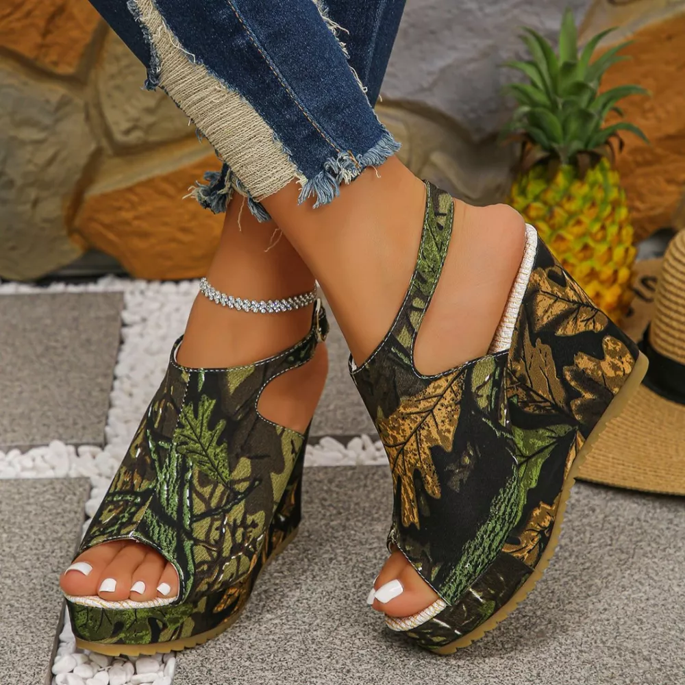 Open Toe Wedge Sandals, image 7