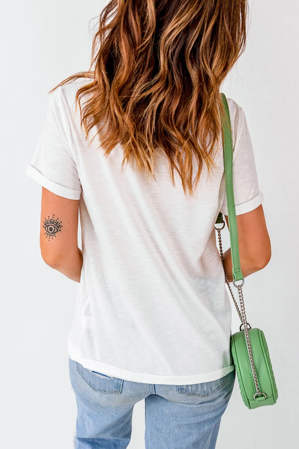 AMERICA Round Neck Short Sleeve T-Shirt, image 3