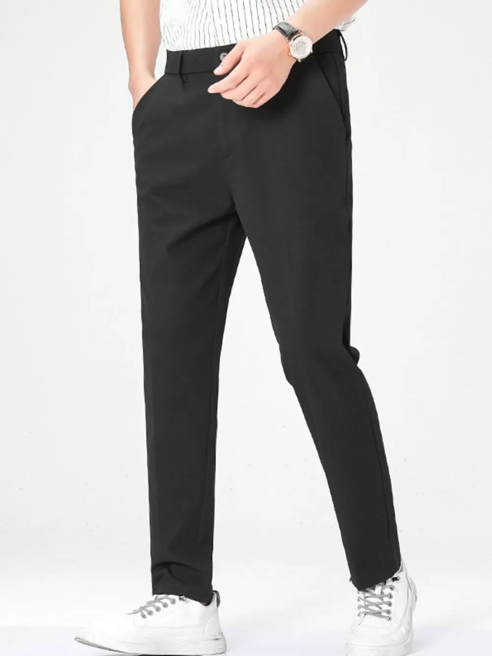 Men's Loose Fit Straight Leg Pants, image 3