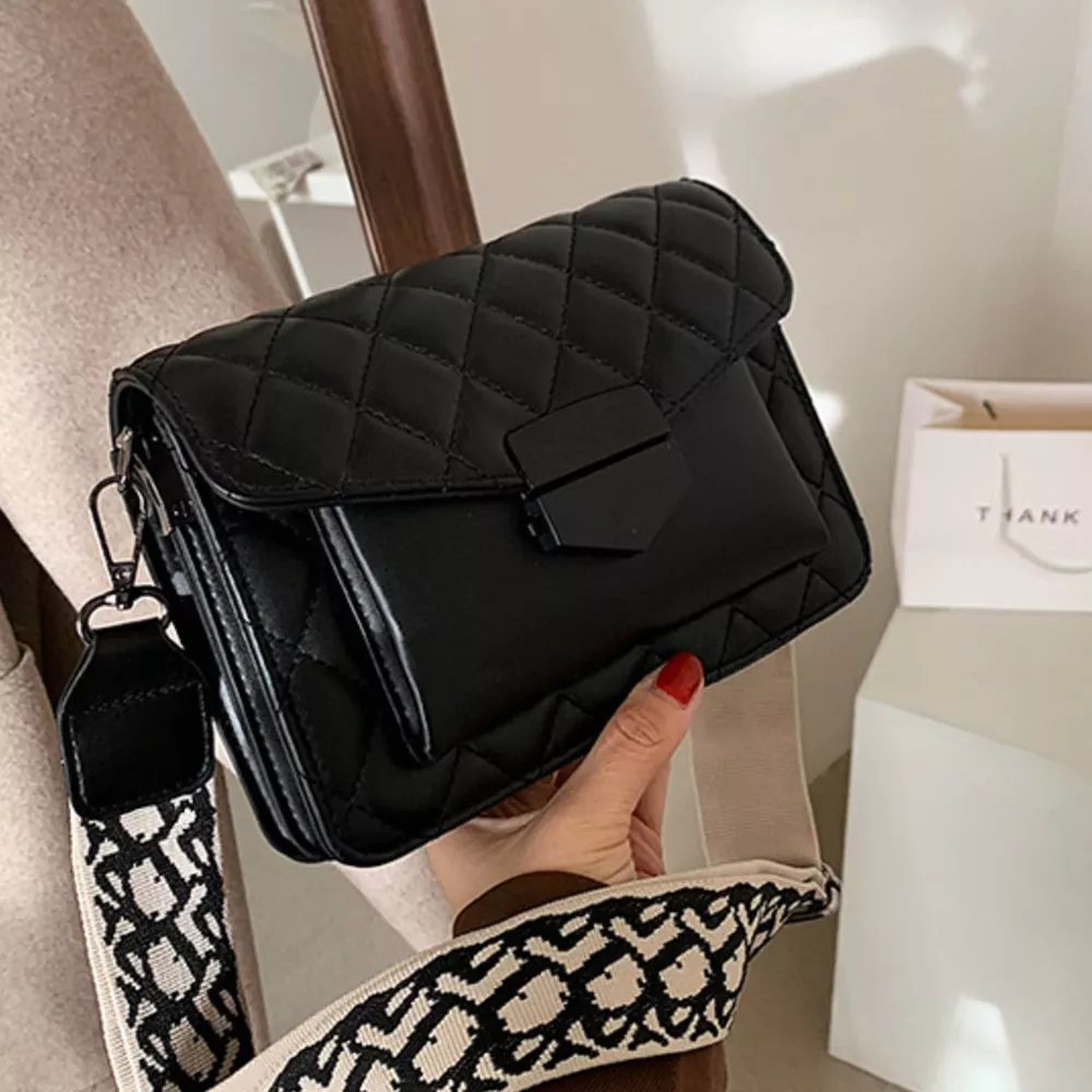 Quilted Leather Flap Crossbody Bag, image 4