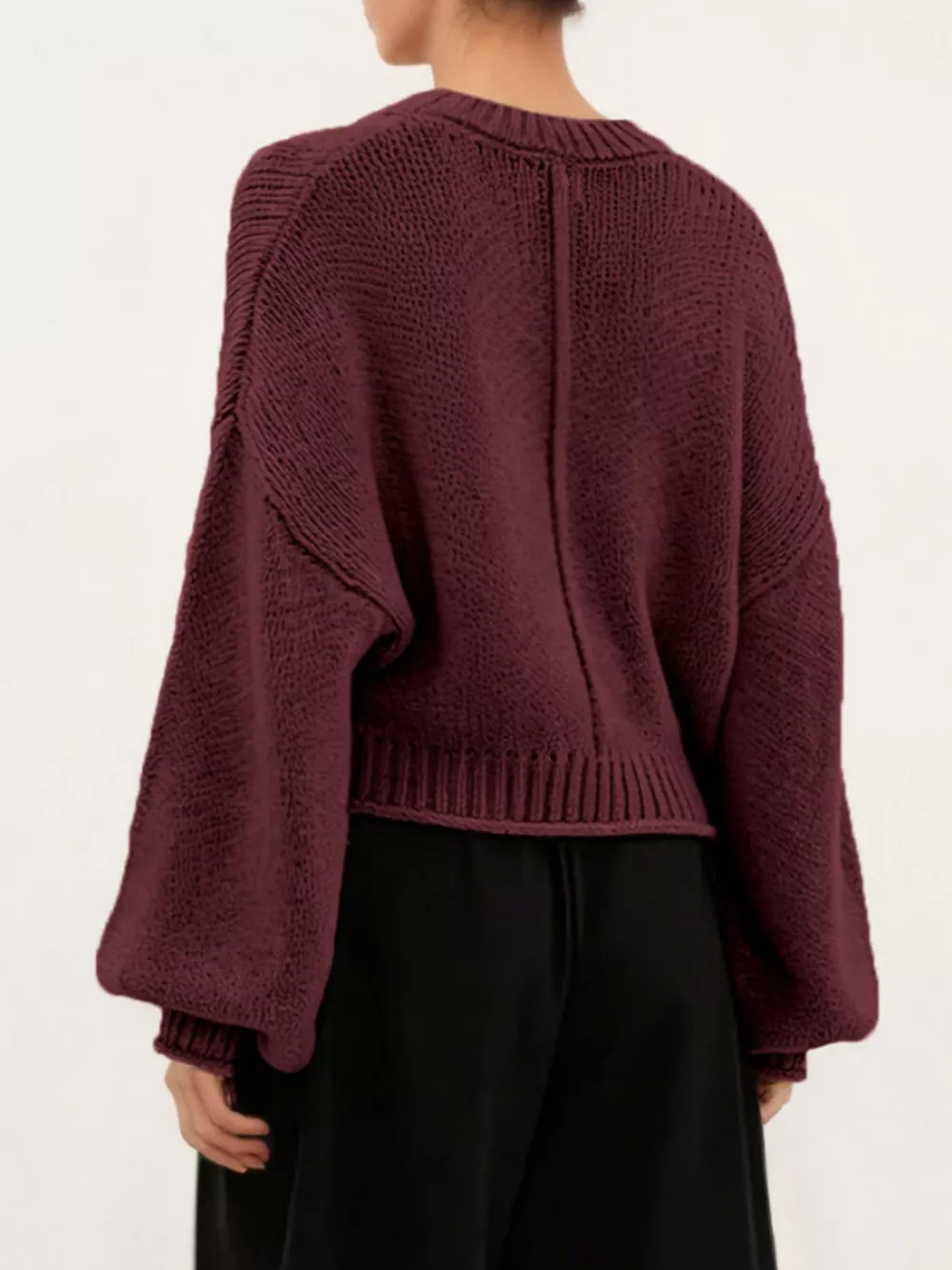 Oversized Chunky Knit Sweater, image 7