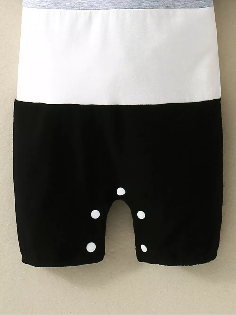 Children's Color Block Polo Collar Short Sleeve One-Piece, image 7