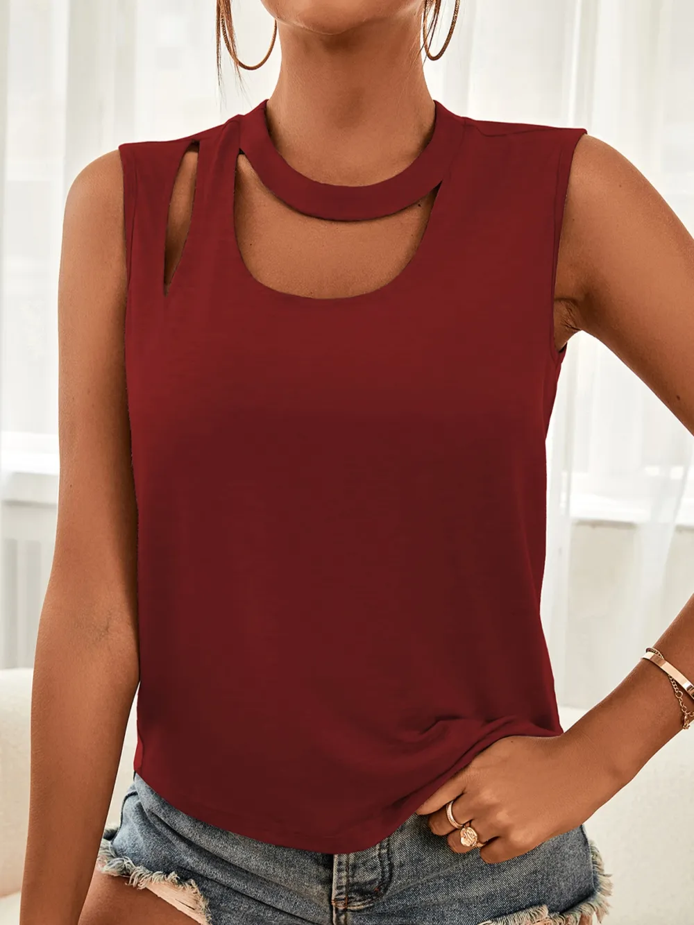 Cutout Sleeveless Tank Top, image 8