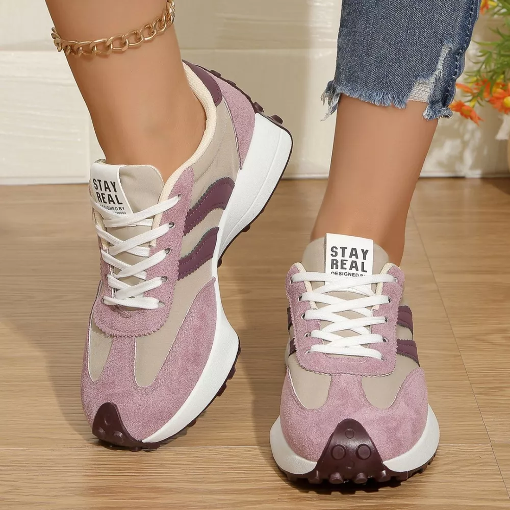 Round Toe Lace Up Sneakers, image 8