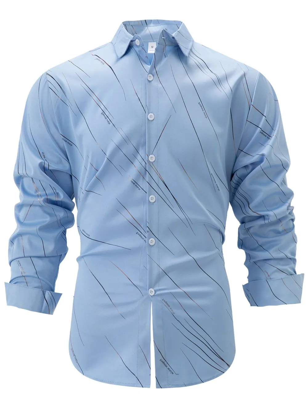 Men's Full Size Button Up Long Sleeve Shirt Plus Size, image 8