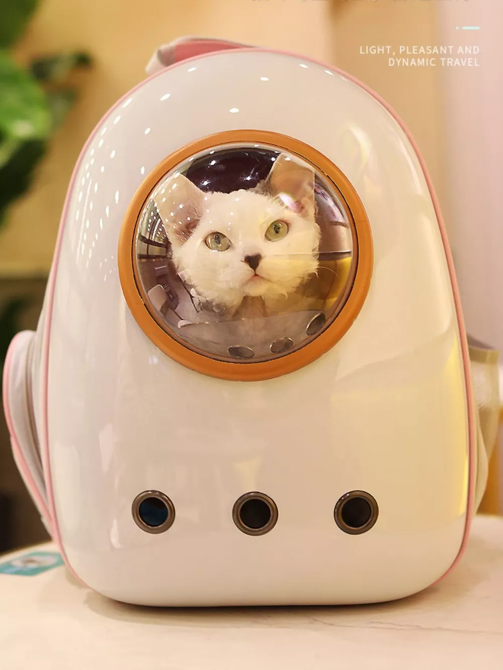 Space Capsule Transparent Pet Carrier Backpack, image 2