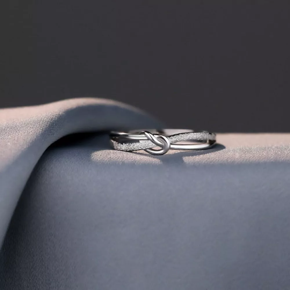 925 Sterling Silver Knot Ring, image 4