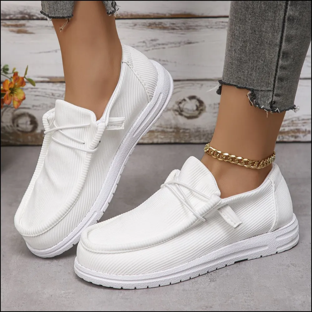 Round Toe Canvas Sneakers, image 9
