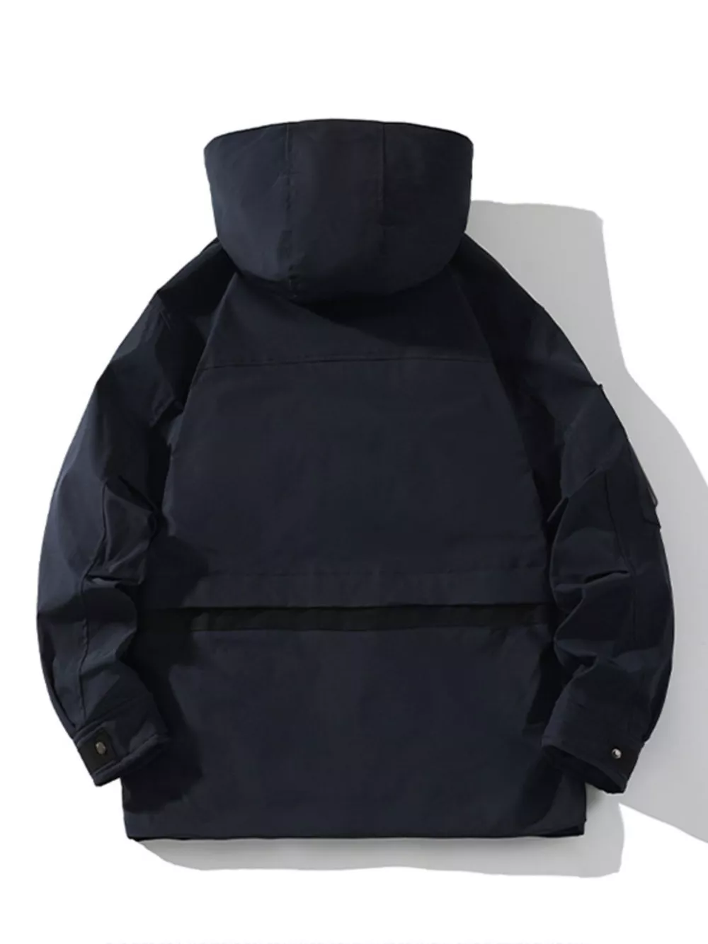 Men's Plus Size Zip Up Hooded Jacket, image 2
