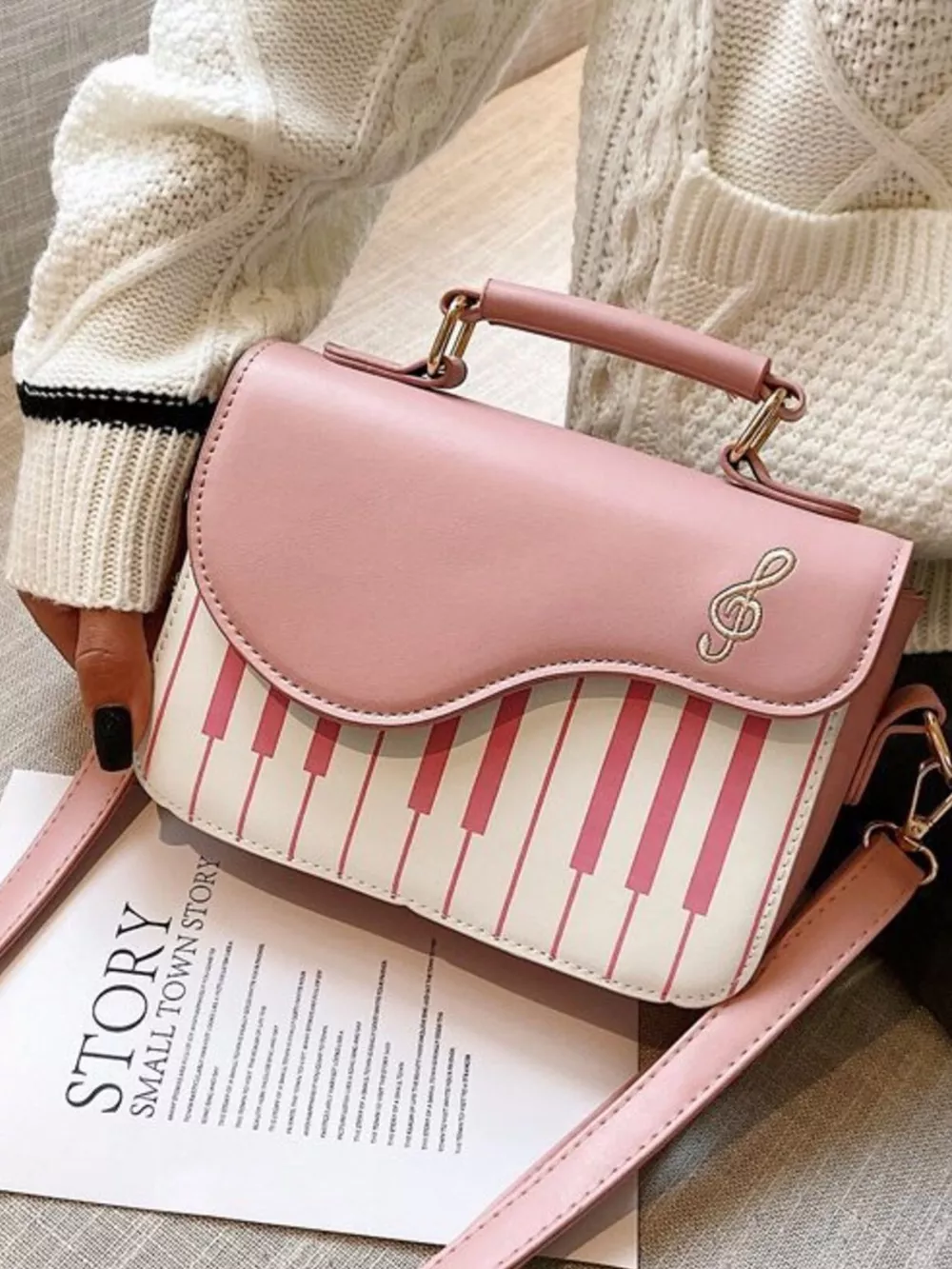 Piano Keys Crossbody Bag, image 3