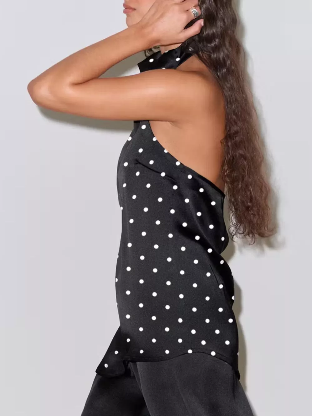 Polka Dot Halter Neck Top, image 8
