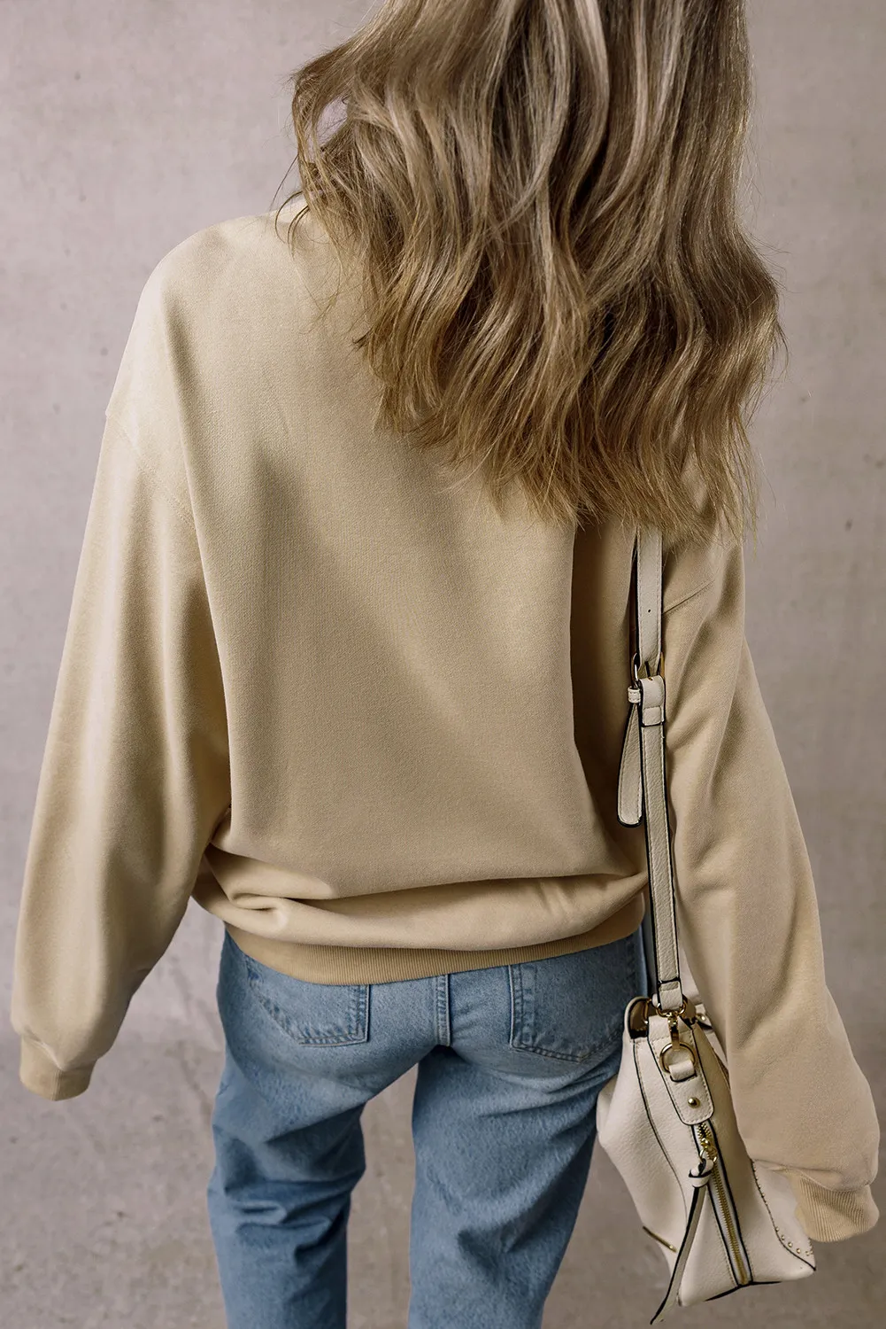Graphic Round Neck Long Sleeve Sweatshirt, image 3