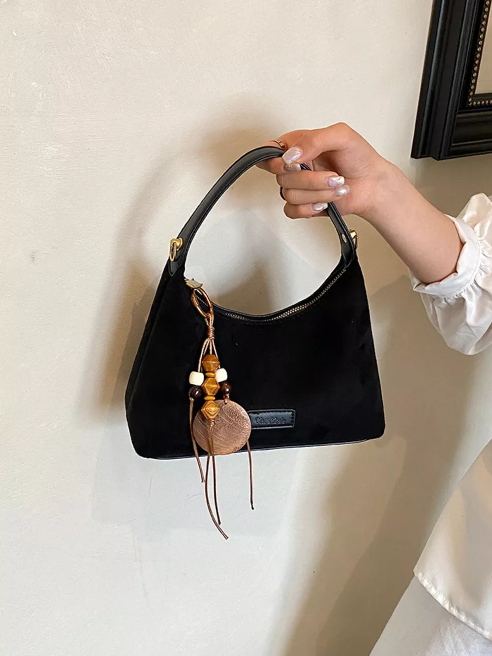 Lightweight Solid Color Handbag, image 7