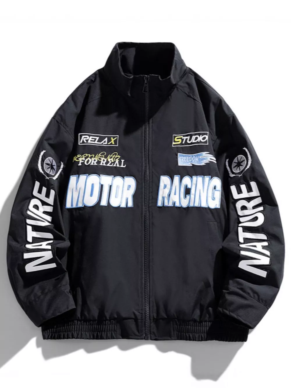 Men's Plus Size Zip Up Casual Jacket