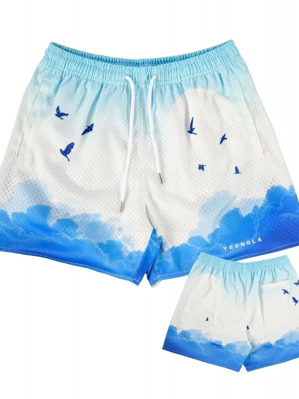 Men's Plus Size Drawstring Printed Shorts, image 6