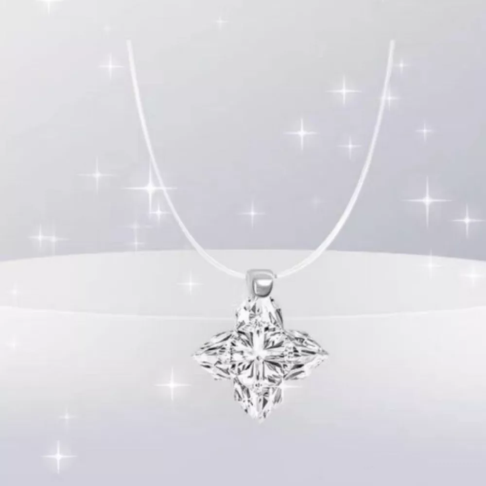 2 Carat 925 Sterling Silver Moissanite Star Pendant Necklace, image 3