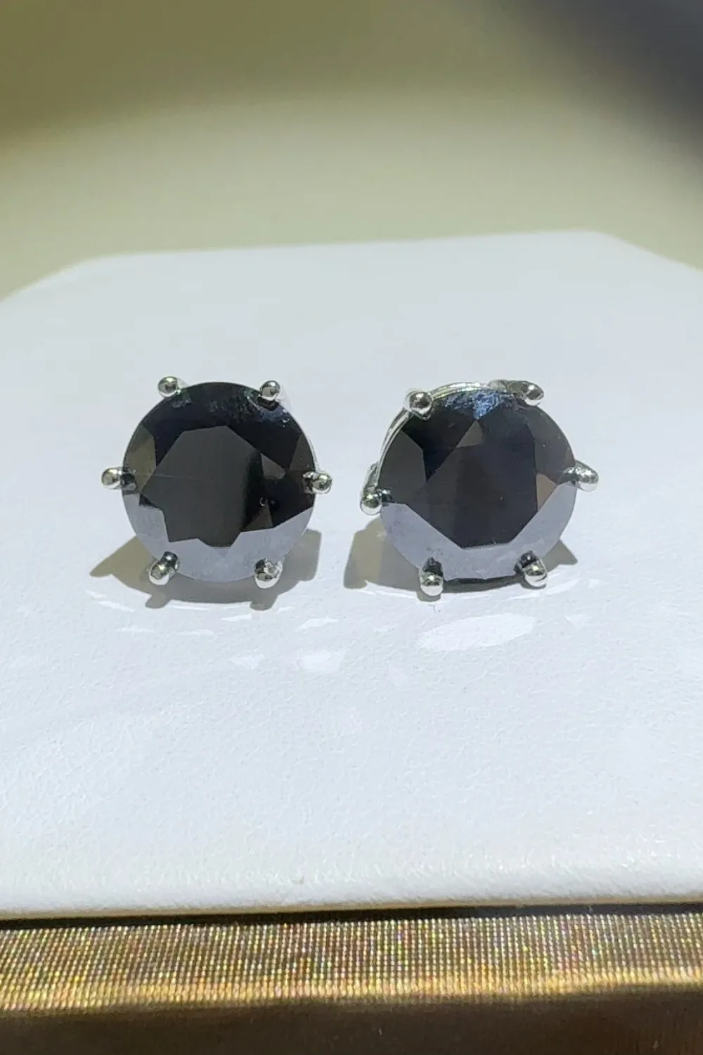 4 Carat Moissanite 925 Sterling Silver Stud Earrings, image 4