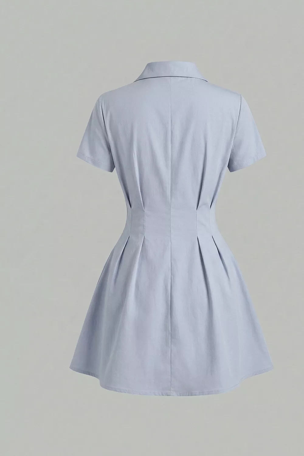Button Up Short Sleeve Shirt Dress, image 5