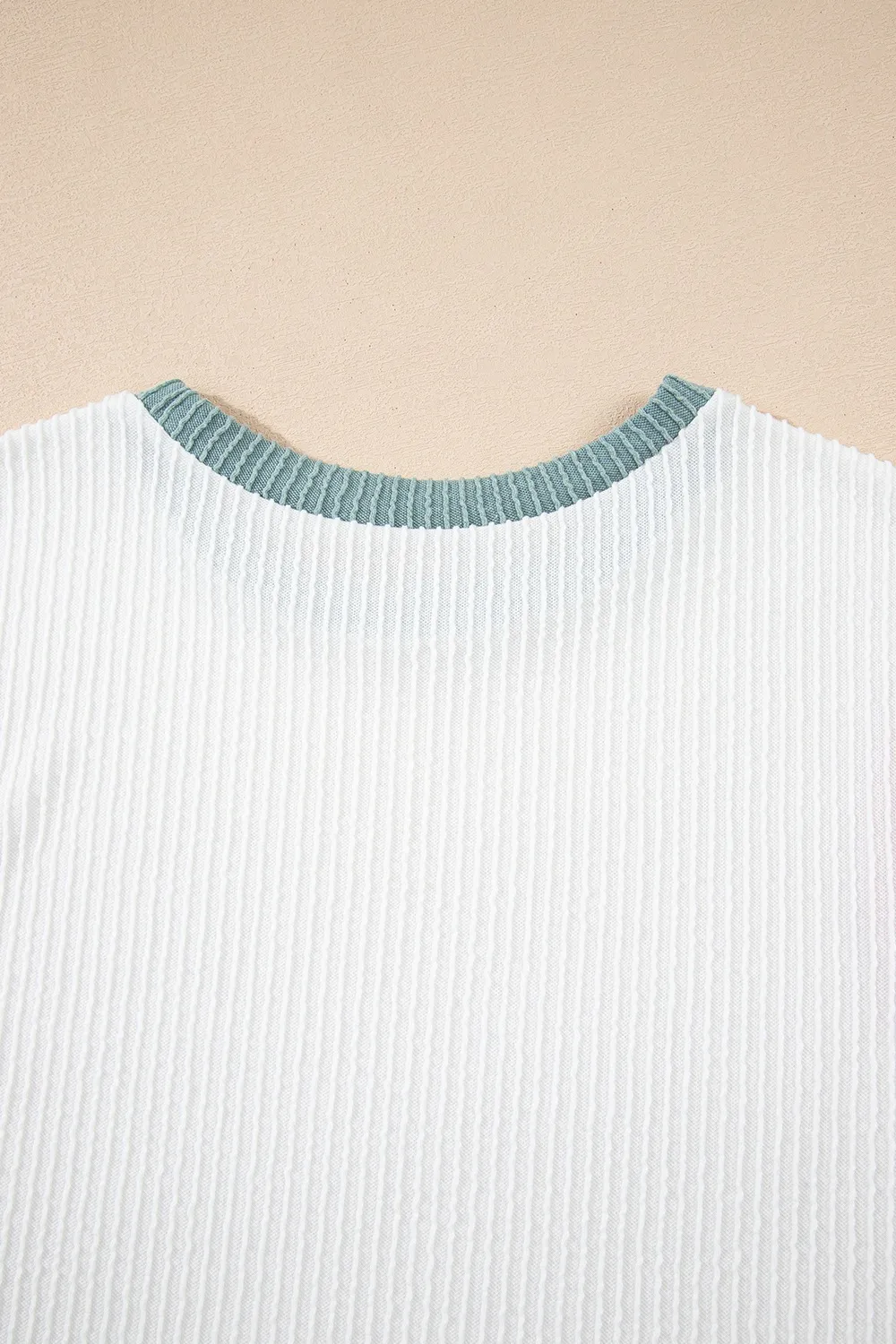 Contrast Trim Ribbed Knit Sleeveless Top, image 13