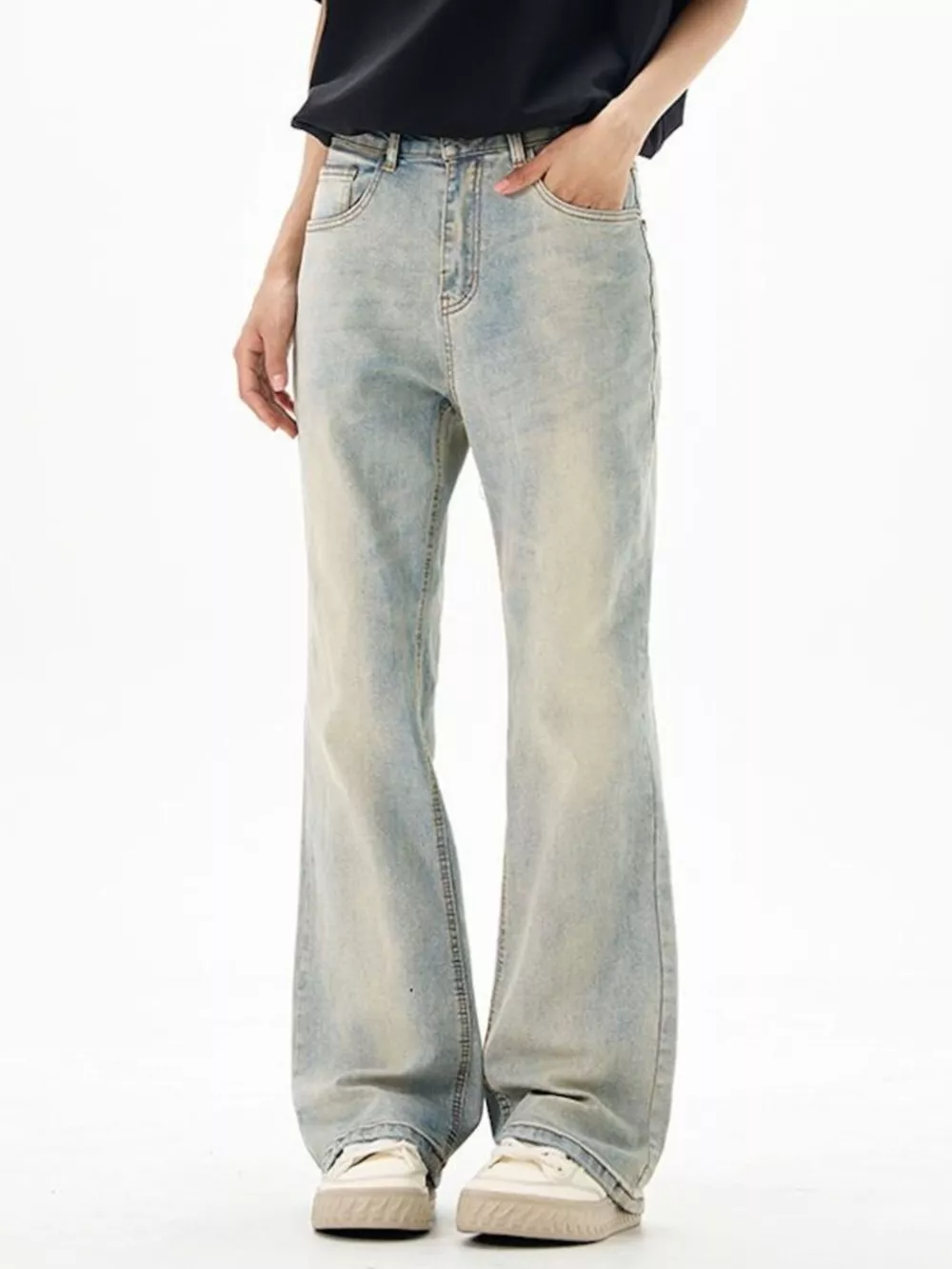 Men's Wash Flare Jeans