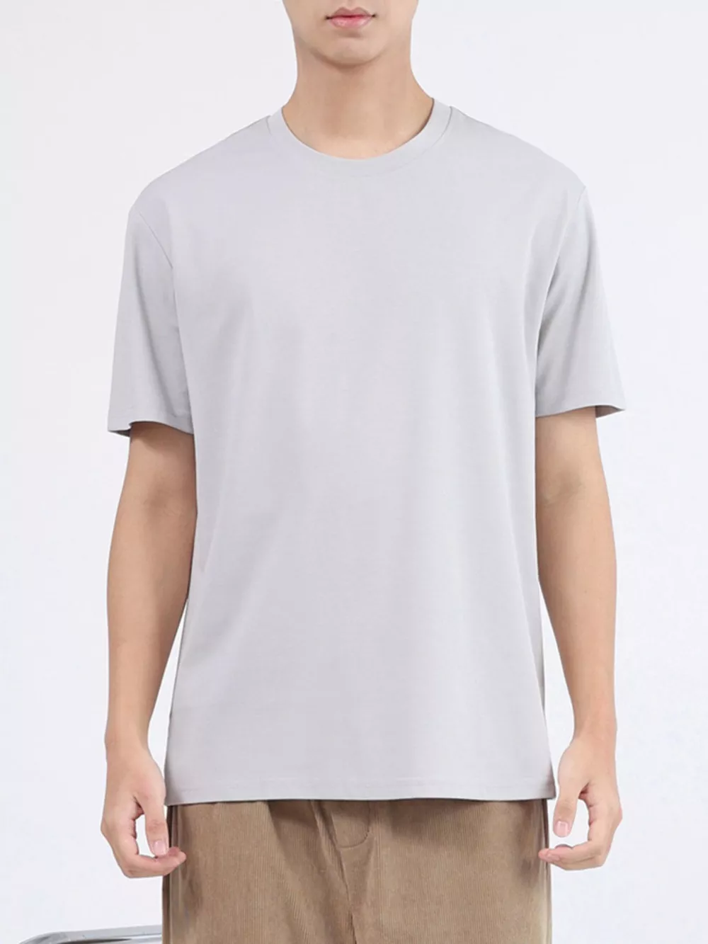 Men's Plus Size Classic Crew Neck T-Shirt, image 7