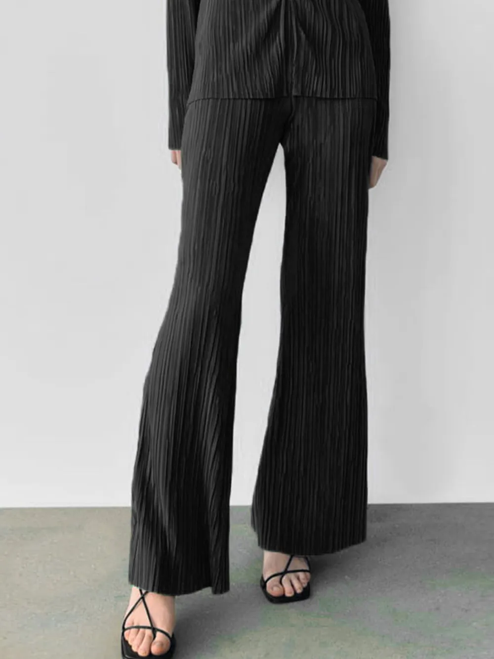 Texture Long Sleeve Top and Pants Lounge Set, image 12