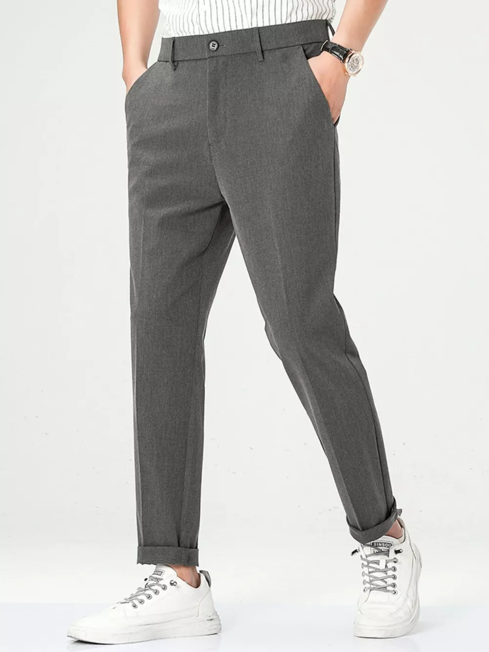 Men's Loose Fit Straight Leg Pants, image 11