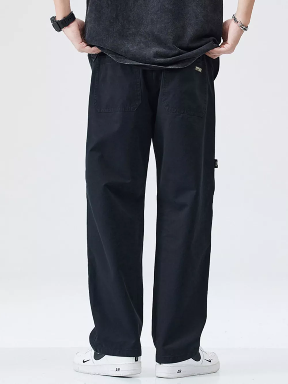 Men's Full Size Casual Loose Fit Carpenter Pants Plus Size, image 4