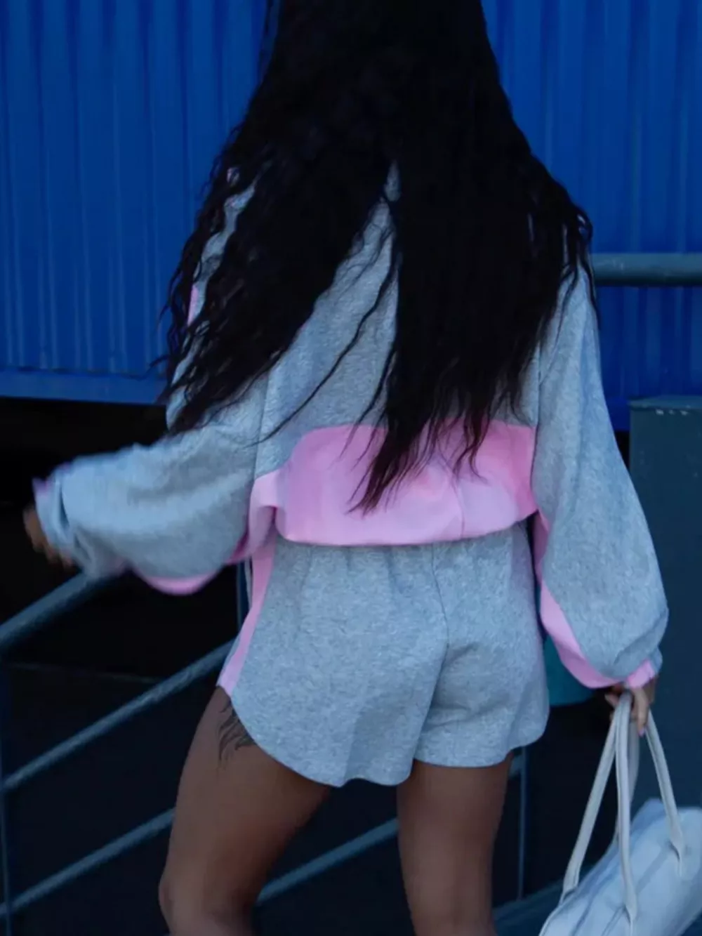Zip Up Long Sleeve Outerwear and Shorts Set, image 8