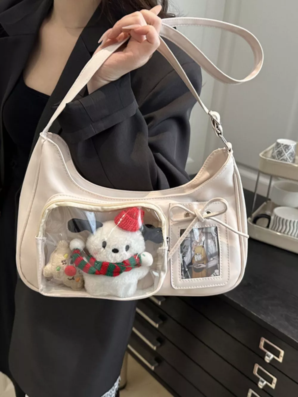 Clear Pocket Crossbody Bag, image 7