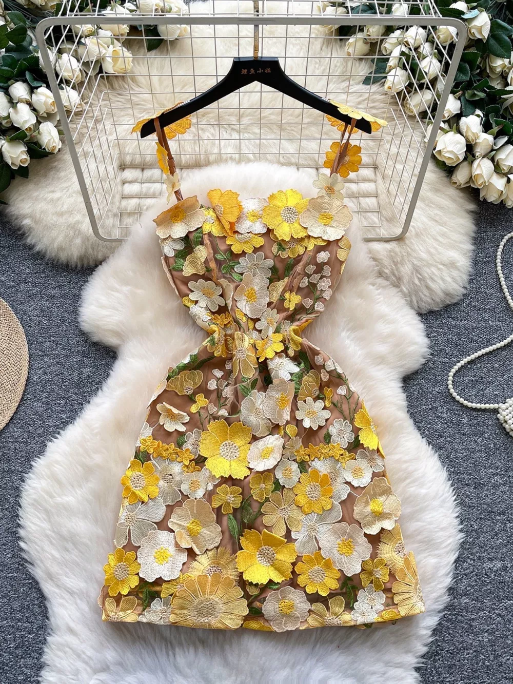 Floral Tie Waist Mini Dress, image 15