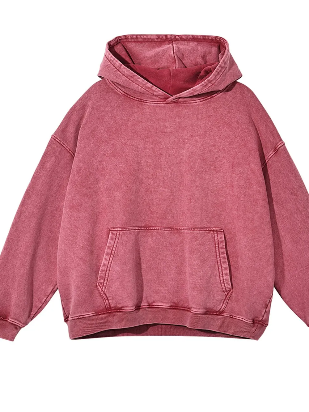 Men's Washed Oversized Long Sleeve Hoodie, image 5