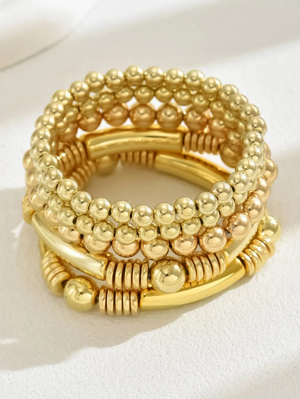 5 Piece Plastic Beaded Bracelet, image 2