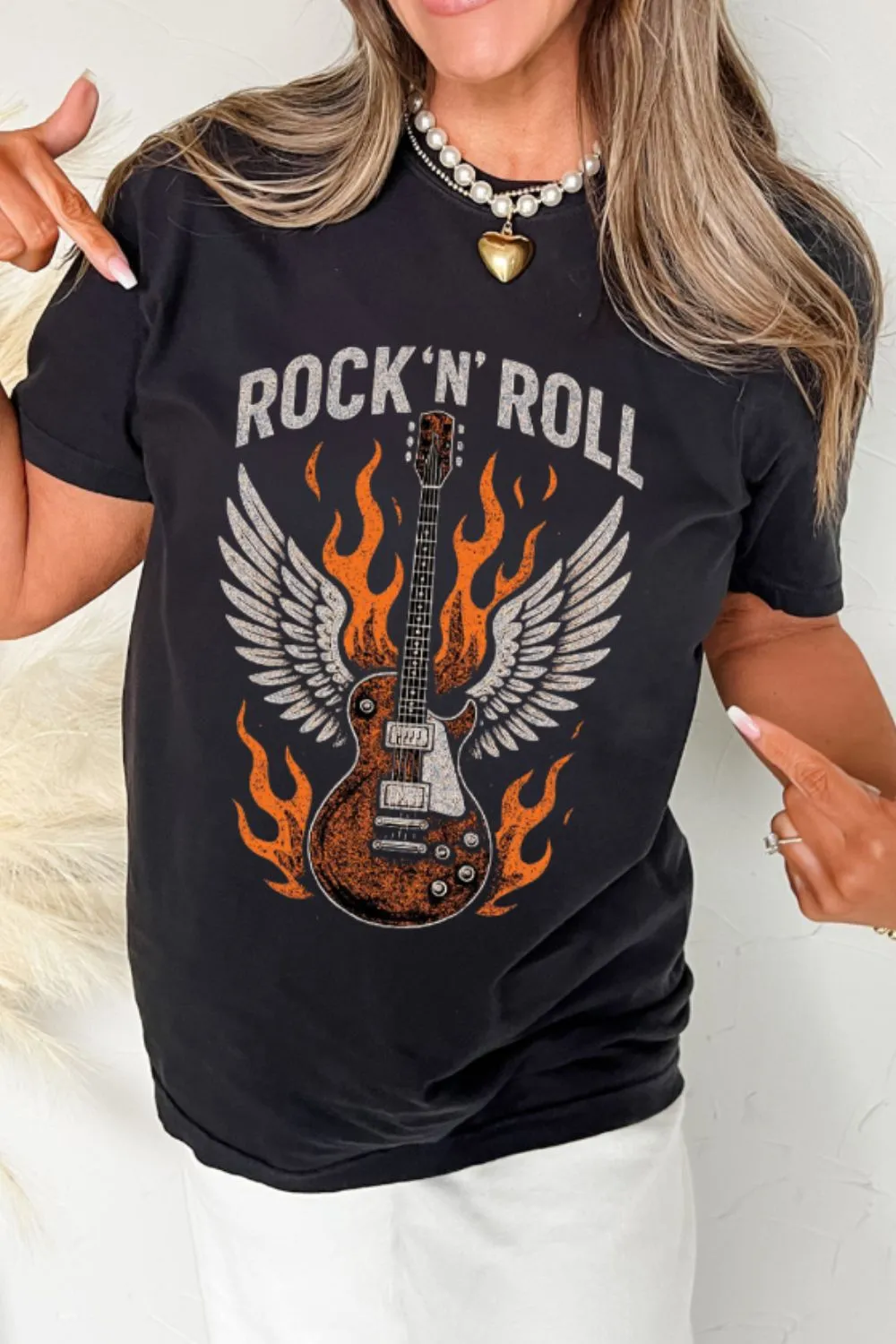 Graphic Round Neck Short Sleeve T-Shirt, image 4