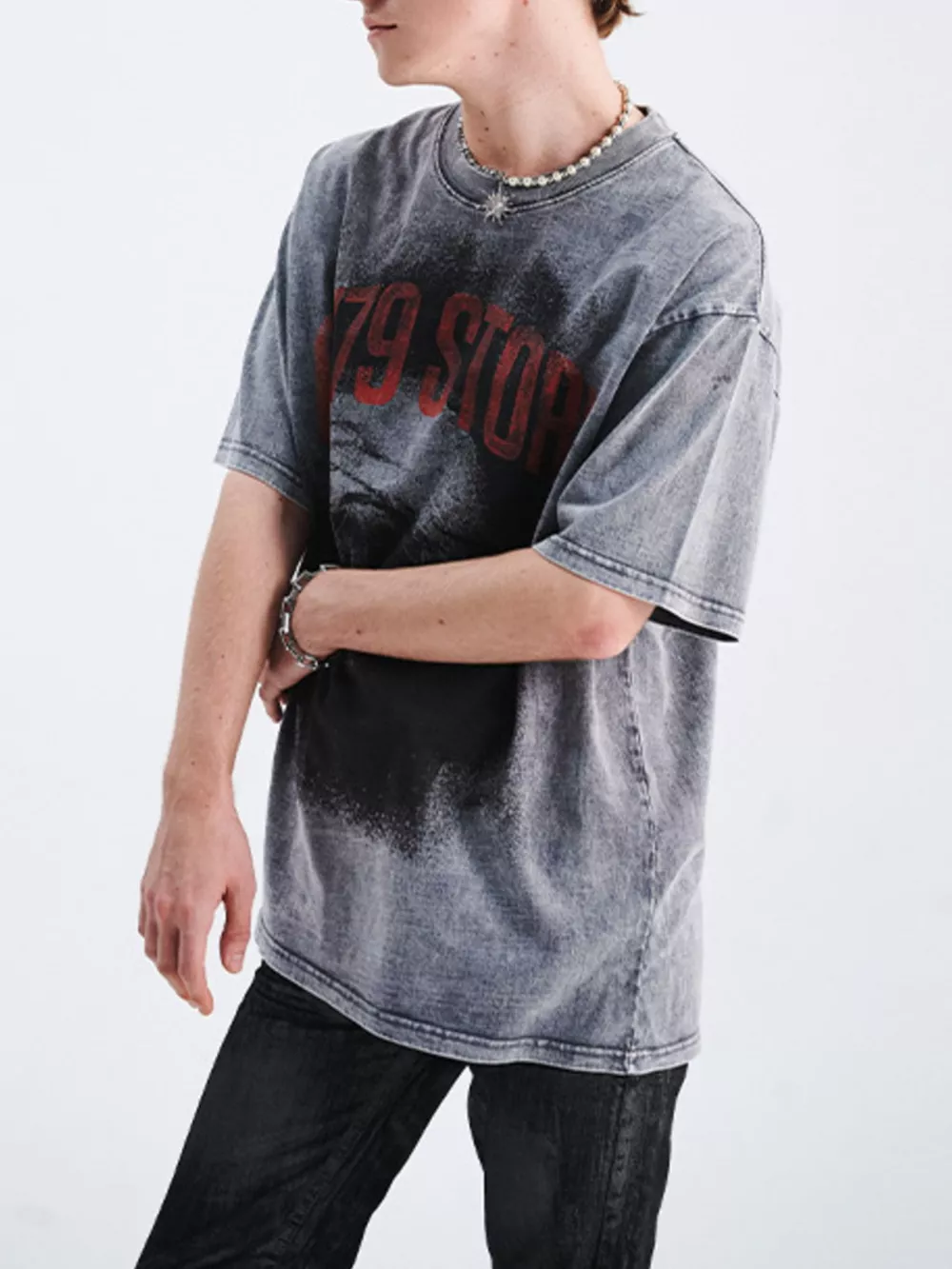 Men's Graphic Round Neck Short Sleeve T-Shirt, image 4