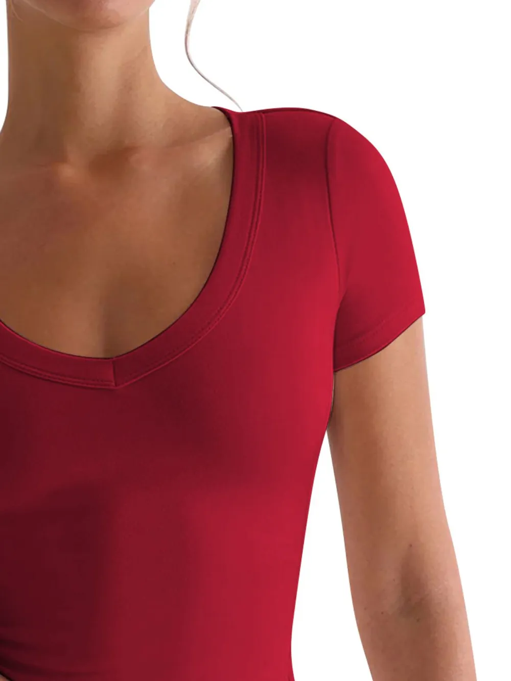 Scoop Neck Short Sleeve T-Shirt, image 7