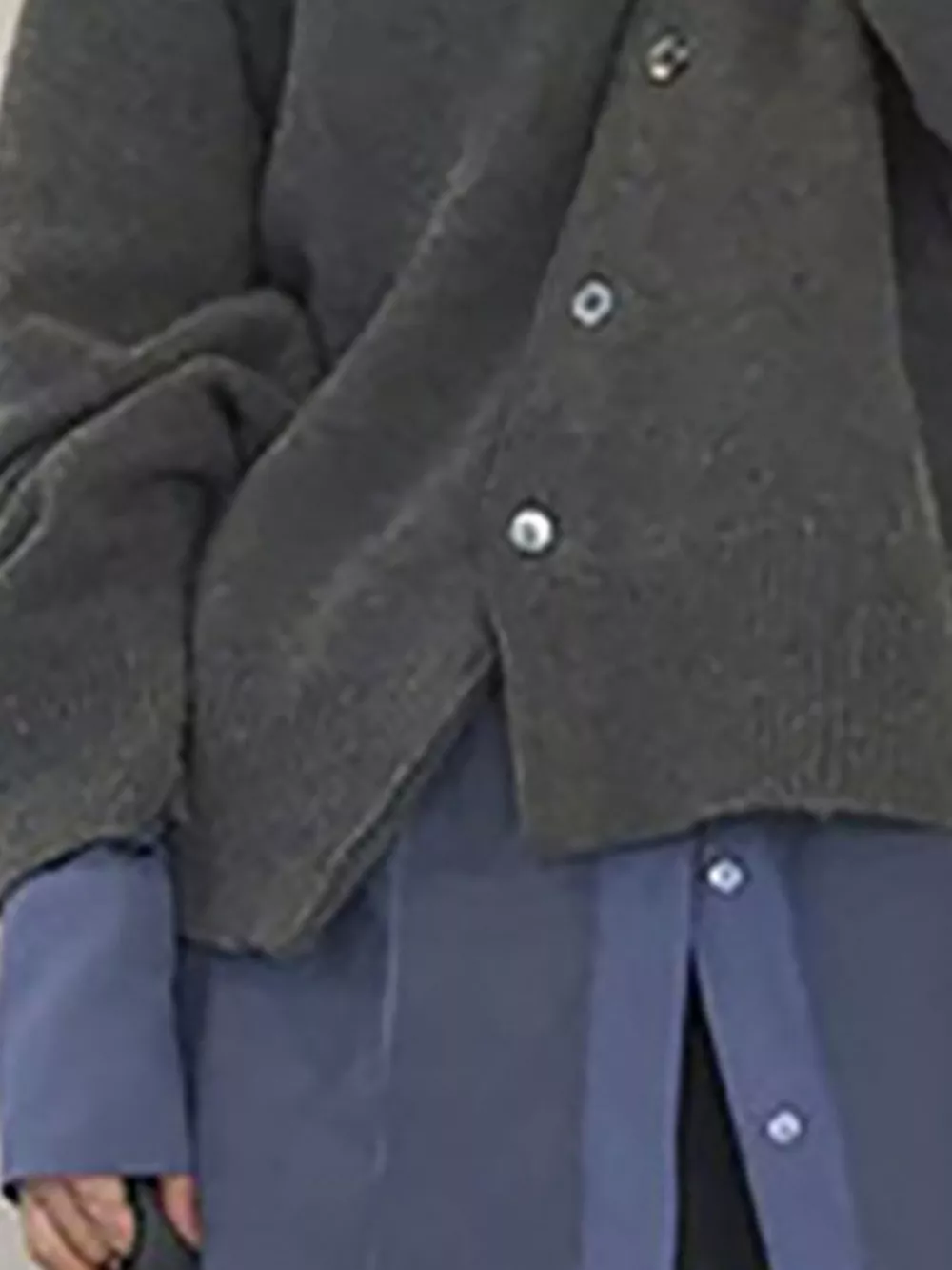 Asymmetric Button-Down Sweater, image 11