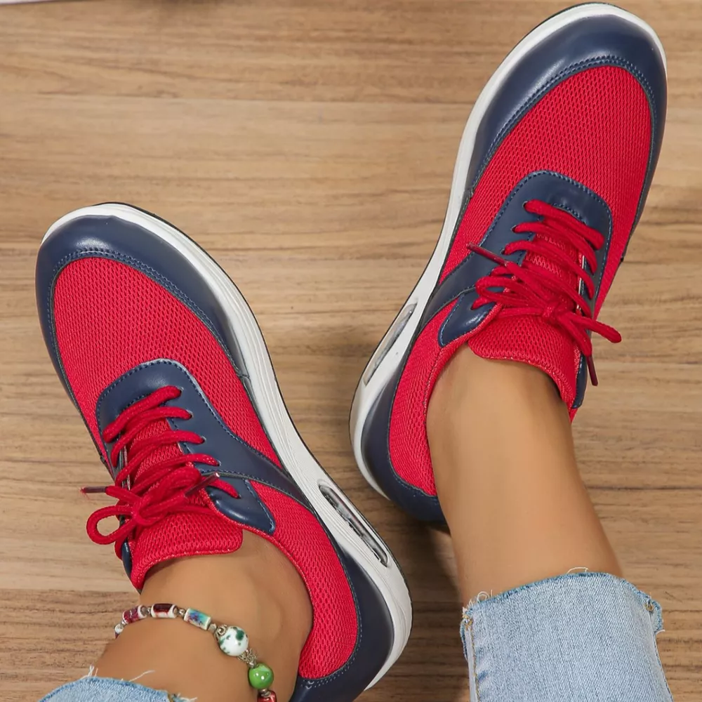 Lace Up Wedge Sneakers, image 4
