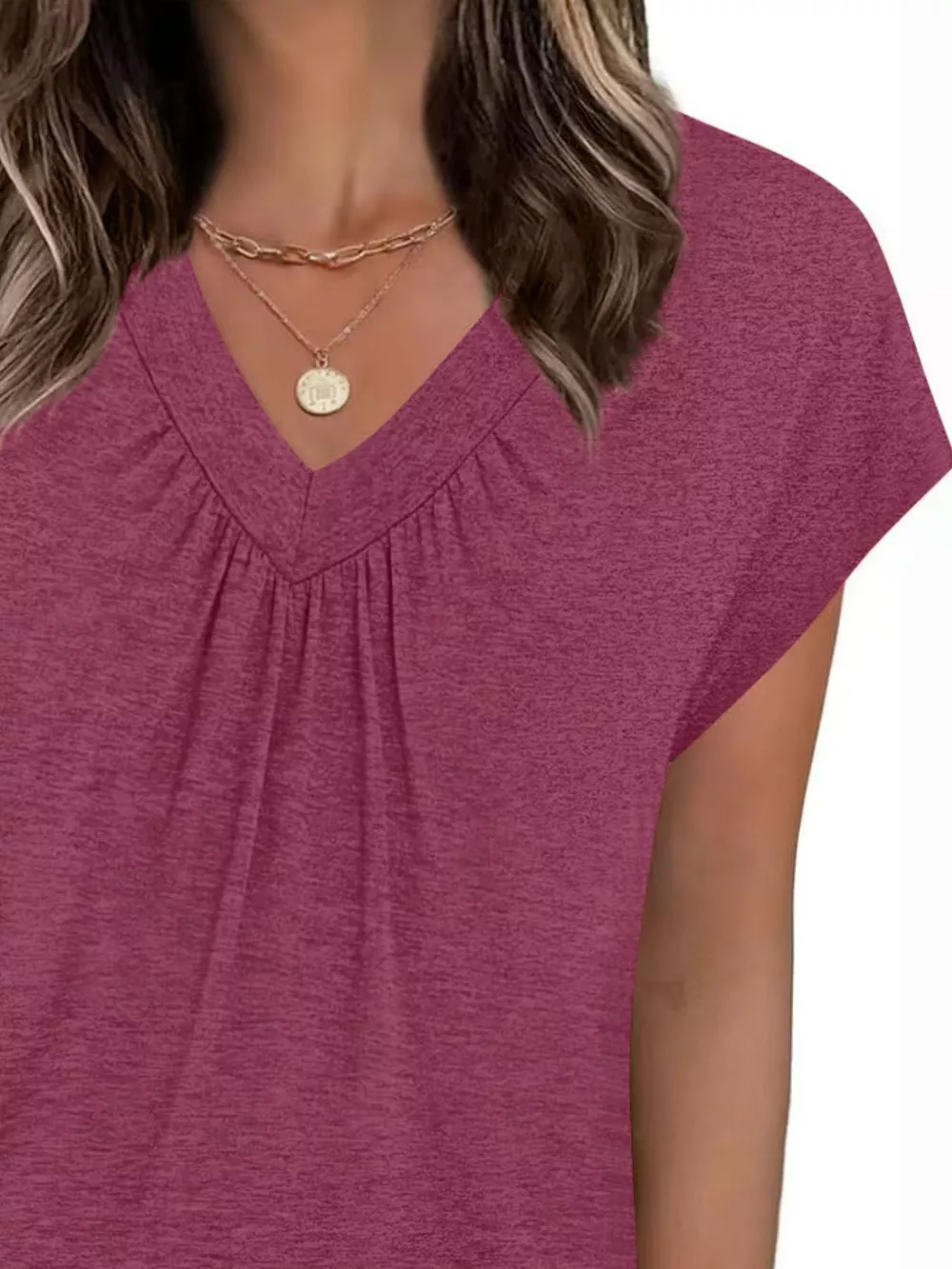 V-Neck Relaxed Fit T-Shirt, image 8