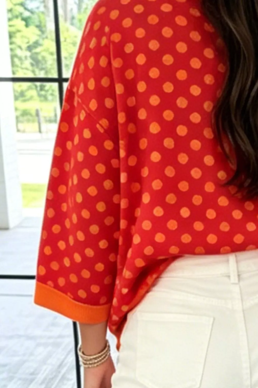 Polka Dot Oversized Sweatshirt, image 2
