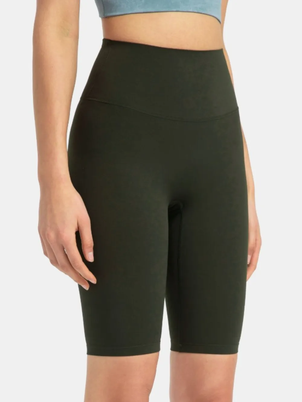 High Rise Wide Waistband Active Shorts, image 17