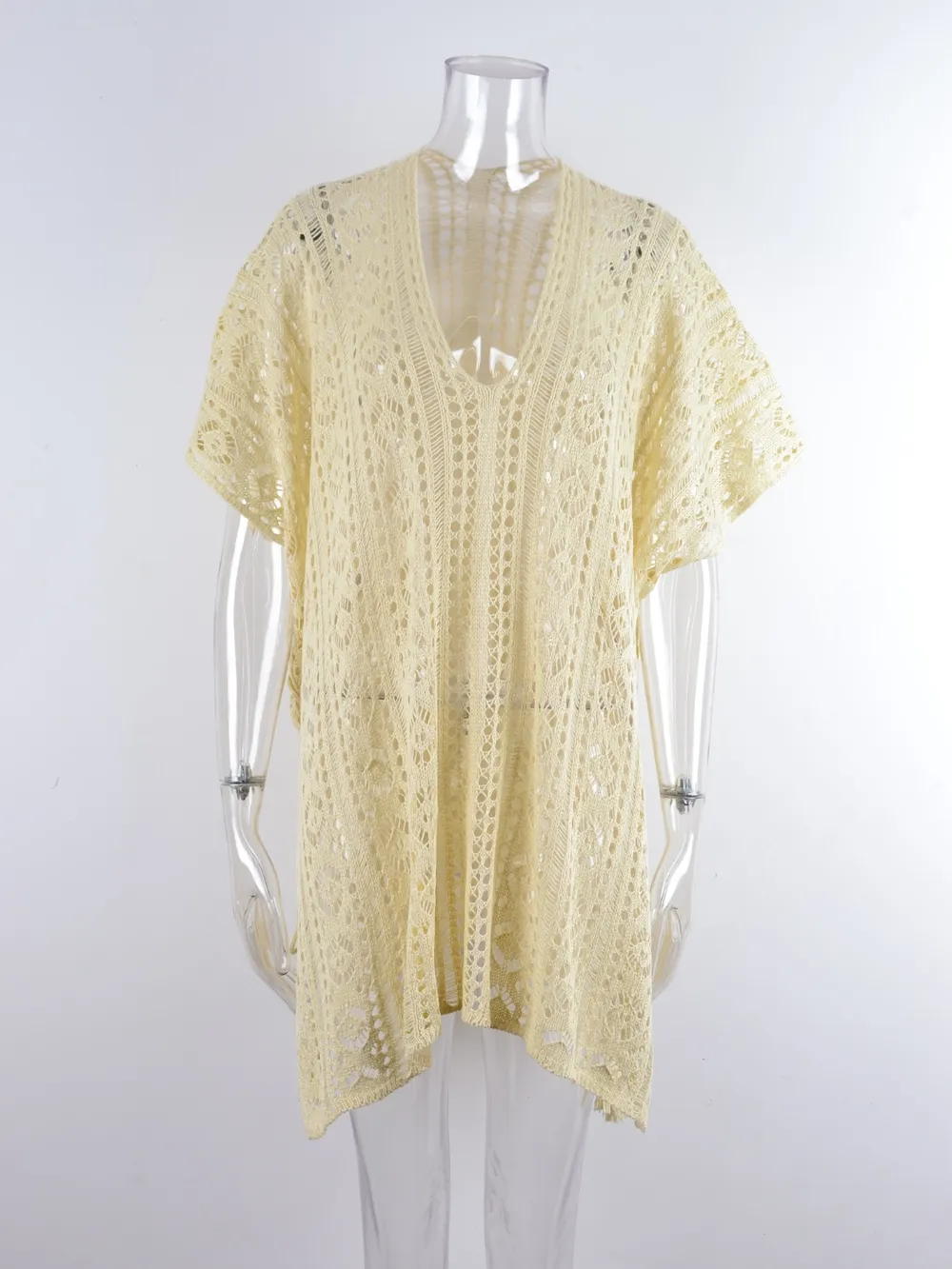 Cutout V-Neck Cover-Up with Tassel, image 18