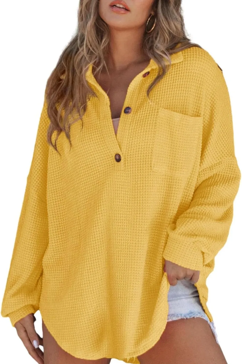 Half Button Long Sleeve Sweatshirt, image 7