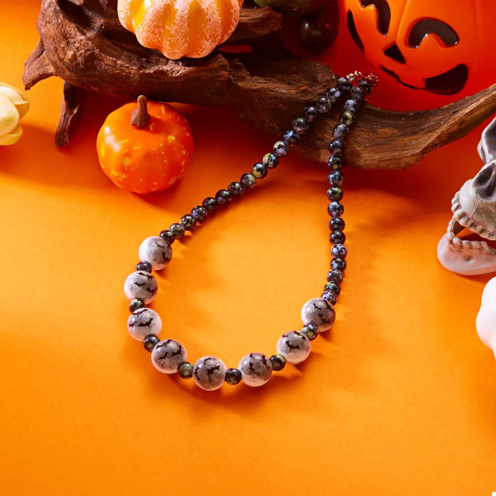 Halloween Beaded Necklace and Bracelet Set, image 4