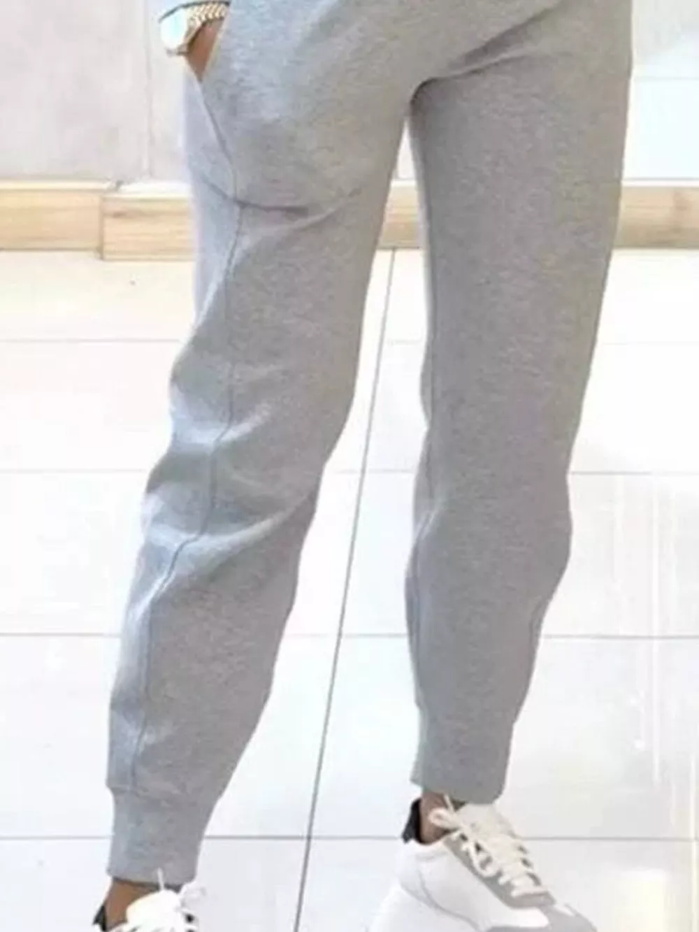 Cropped Sweatshirt and Jogger Set, image 8