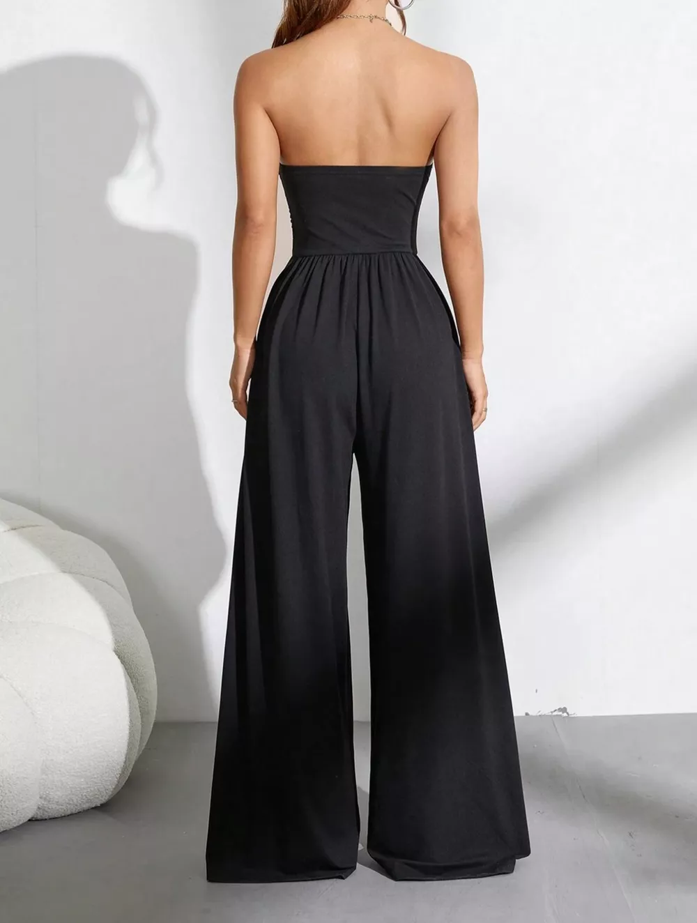 Effortless Chic Tube Top Wide Leg Jumpsuit, image 6