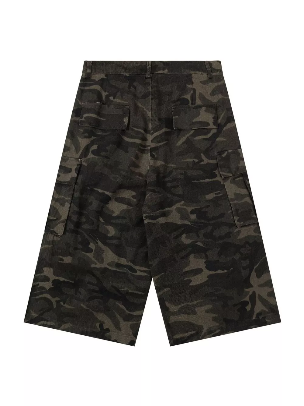 Men's Camouflage Wide-Leg Cargo Capris, image 4